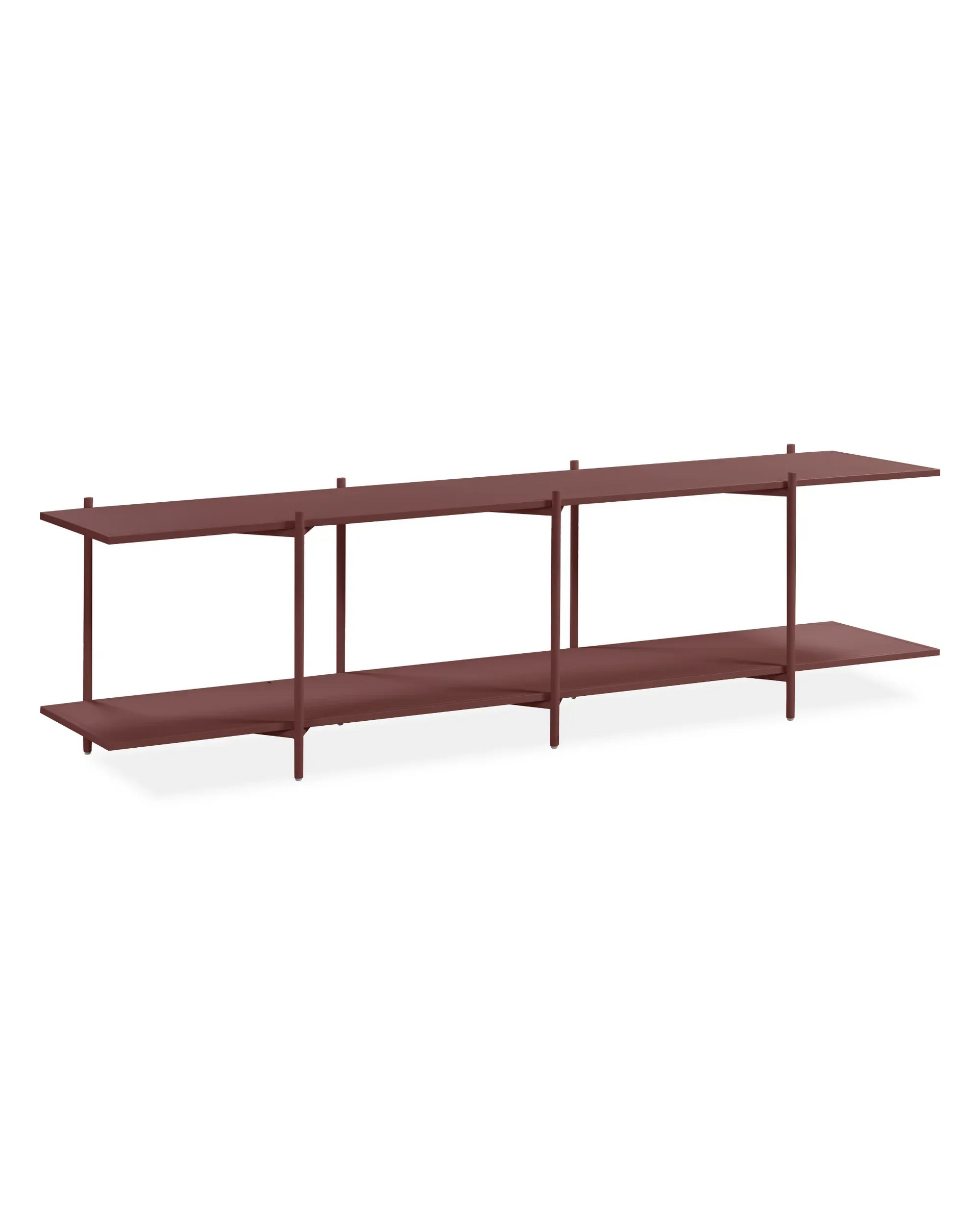 Cross Shelving Unit Low - Fudge
