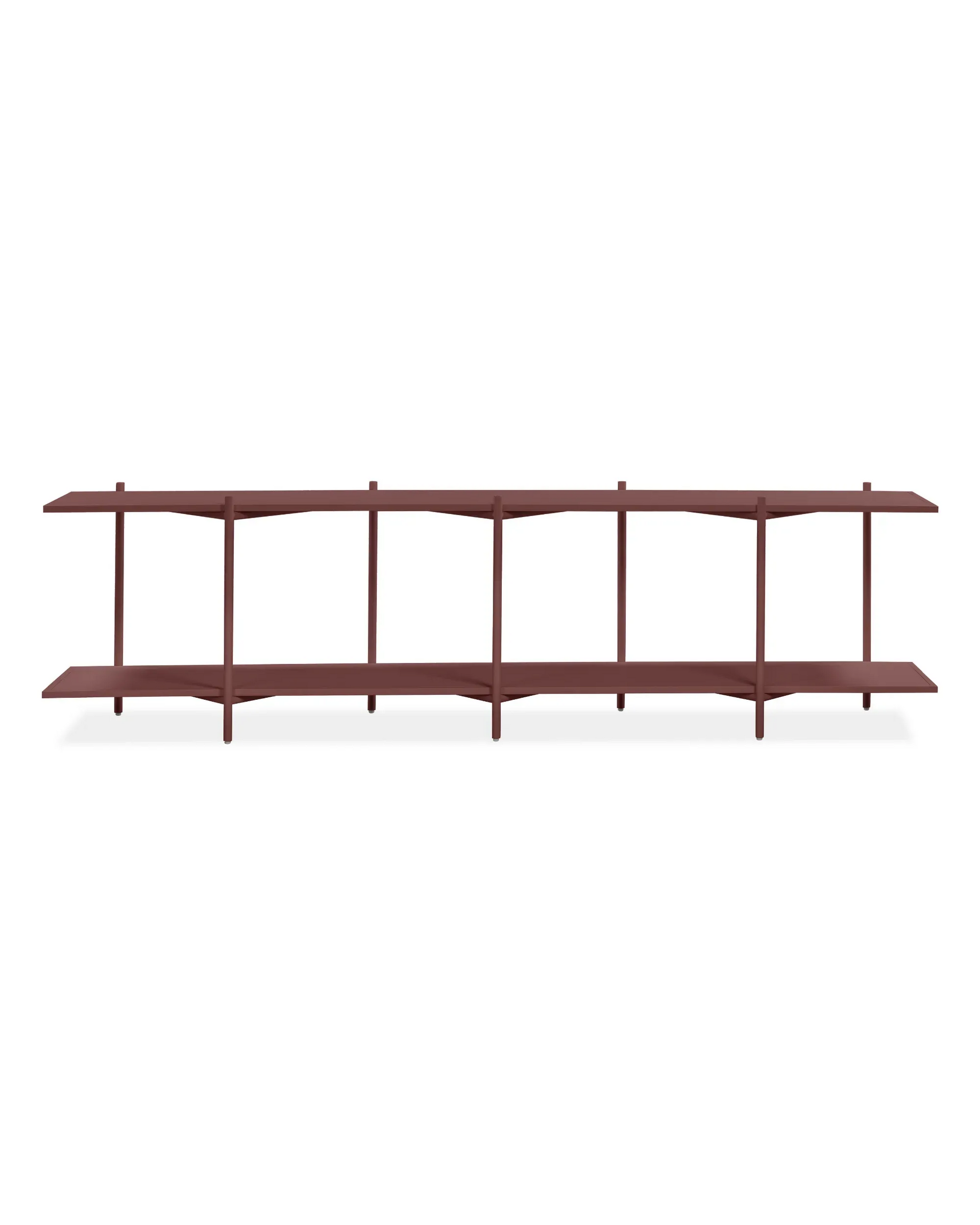 Cross Shelving Unit Low - Fudge