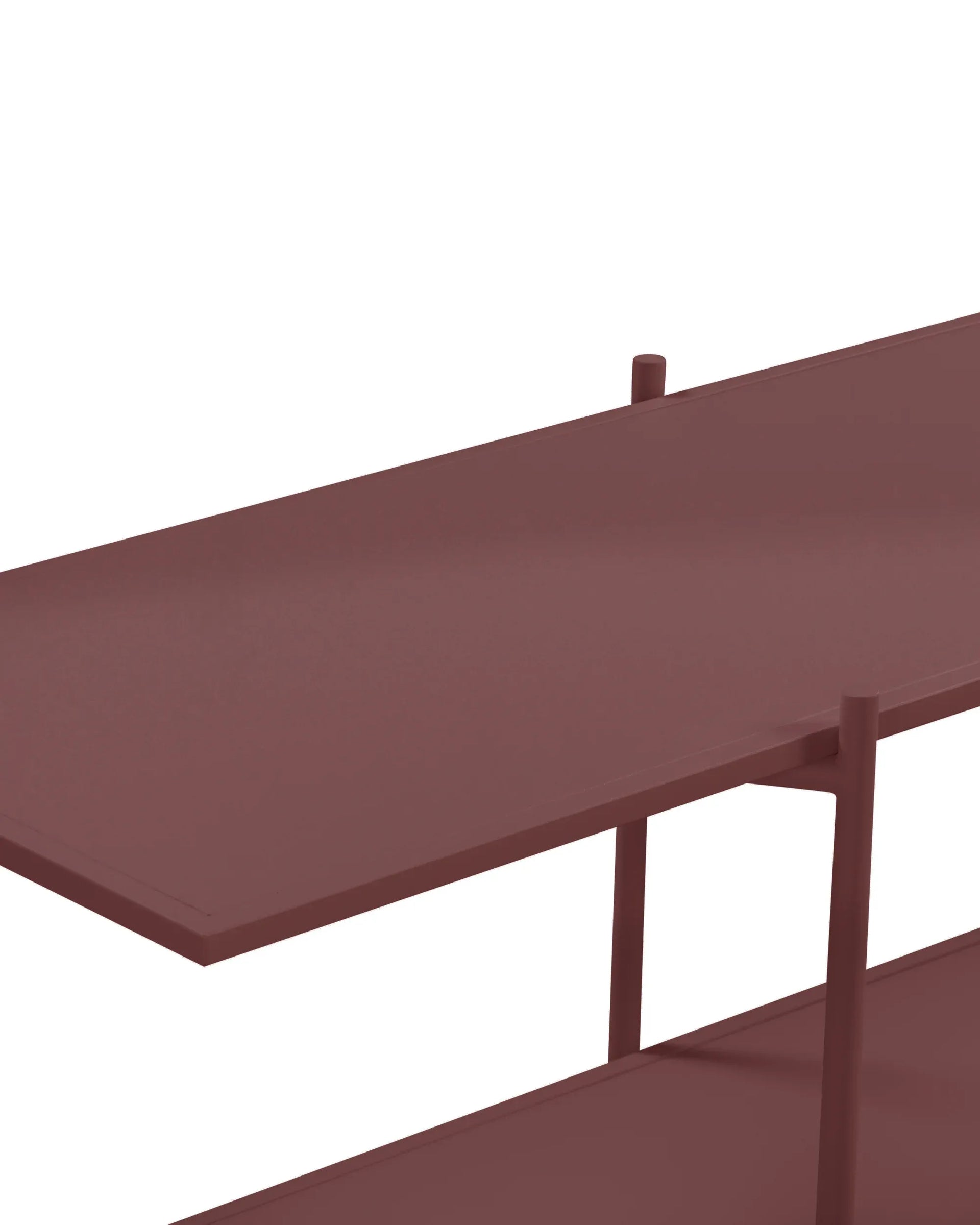 Cross Shelving Unit Low - Fudge