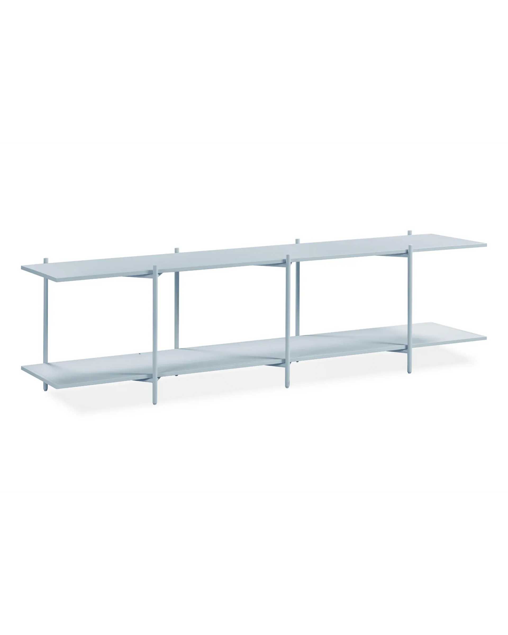 Cross Shelving Unit Low - Glacier