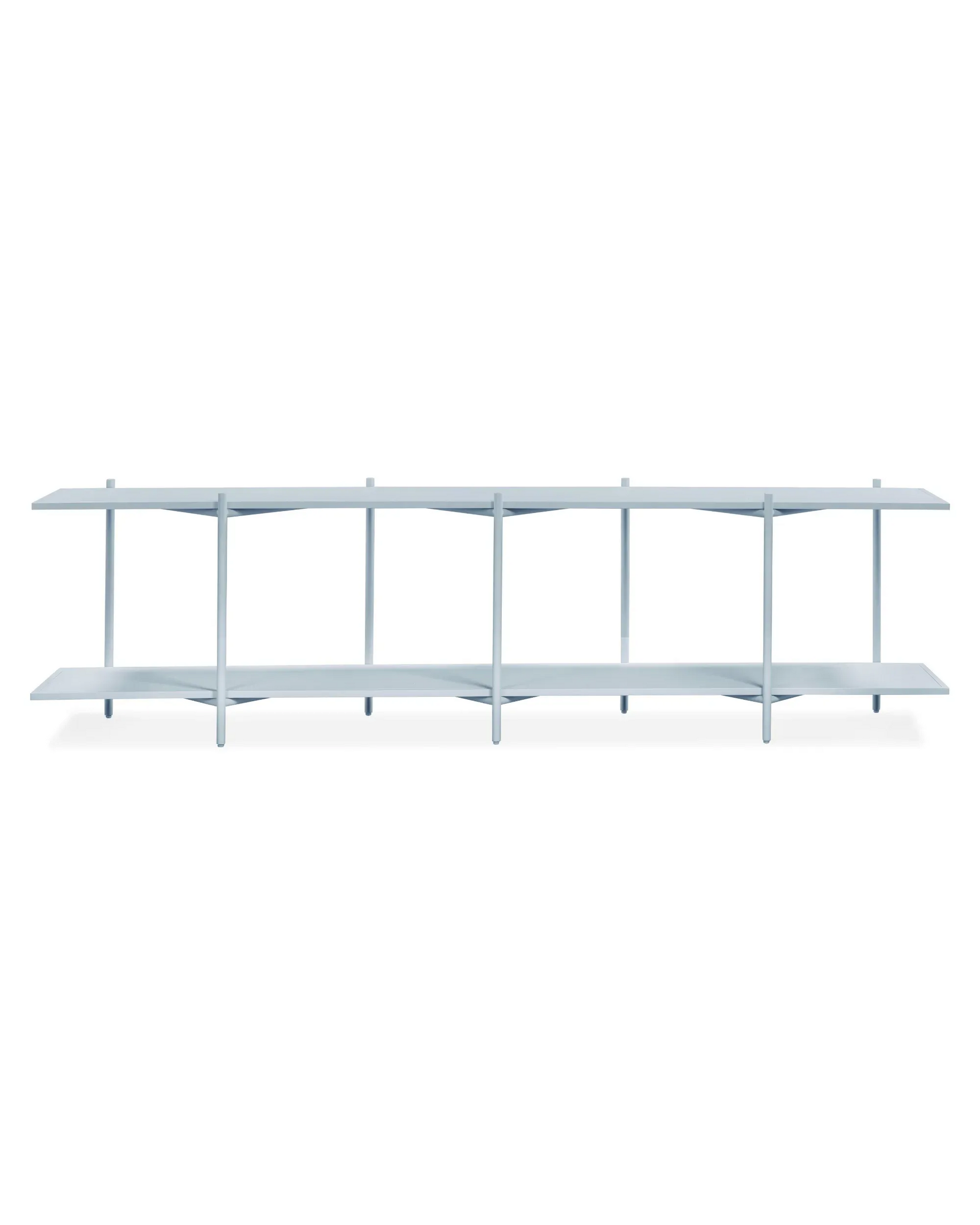 Cross Shelving Unit Low - Glacier