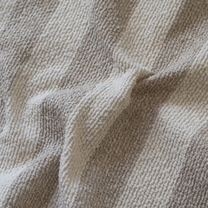 Sidney Slipcover Ottoman Fabric - Marnie Sand Stripe