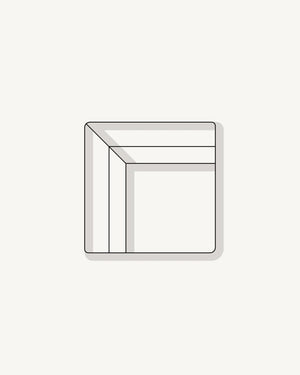 Melt Corner Sofa Module - Fossil Chocolate
