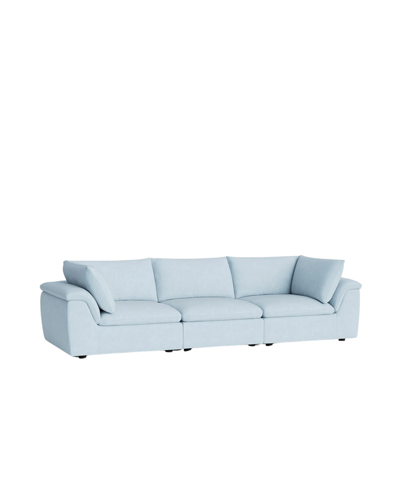 Melt 4 Seater Sofa - Fossil Powder Blue