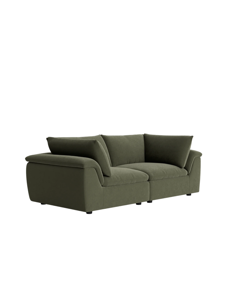 Melt 3 Seater Sofa - Eden Leaf