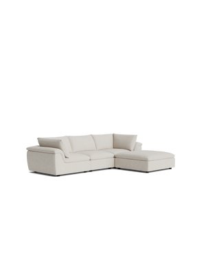 Melt 4 Seater Chaise Sofa - Tate Biscotti