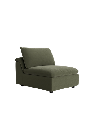 Melt Armless Middle Sofa Module - Eden Leaf