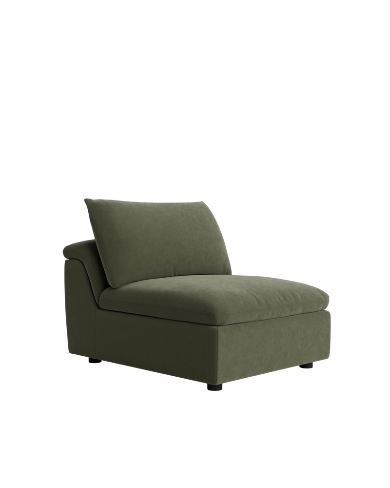 Melt Armless Middle Sofa Module - Eden Leaf