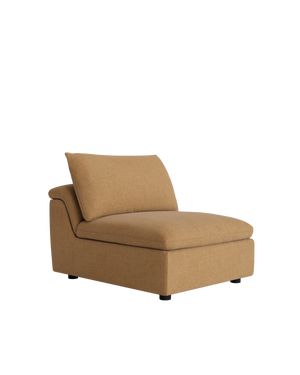 Melt Armless Middle Sofa Module - Fossil Fawn