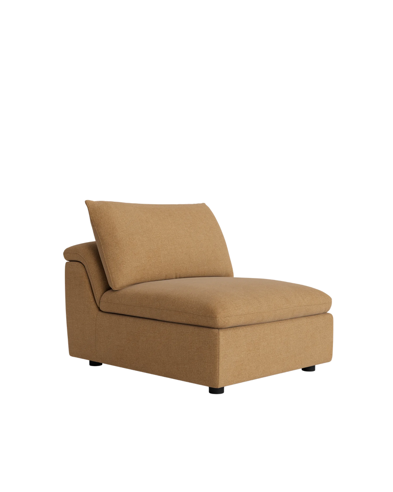 Melt Armless Middle Sofa Module - Fossil Fawn