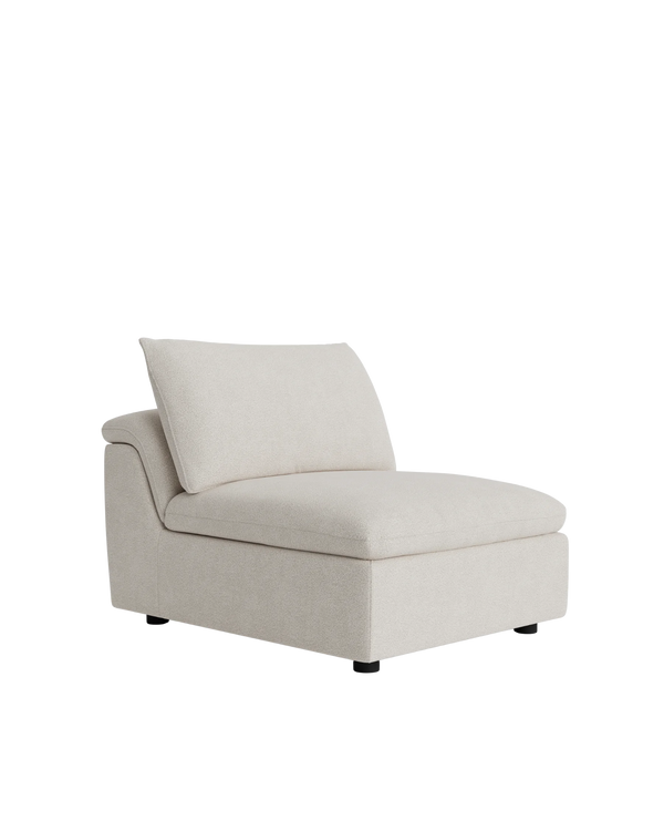 Melt Armless Middle Sofa Module - Tate Biscotti