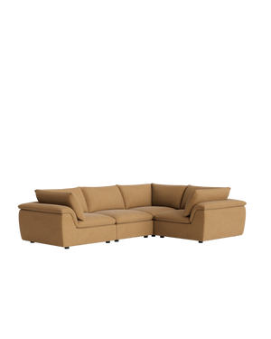 Melt Closed Chaise Sofa - Fossil Fawn