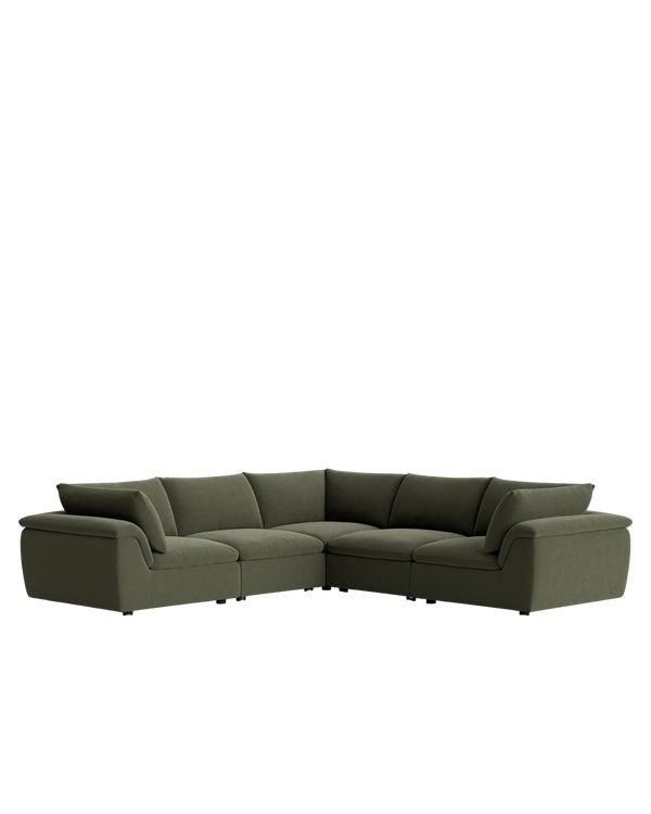 Melt Corner Sofa - Eden Leaf