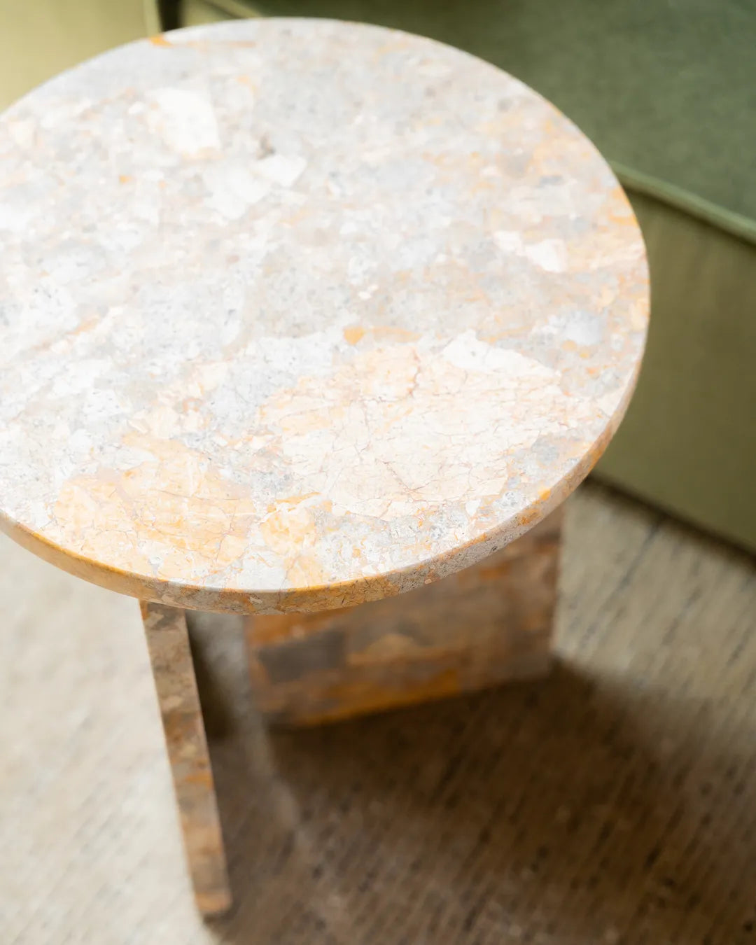 Mimic Side Table - Earth Marble