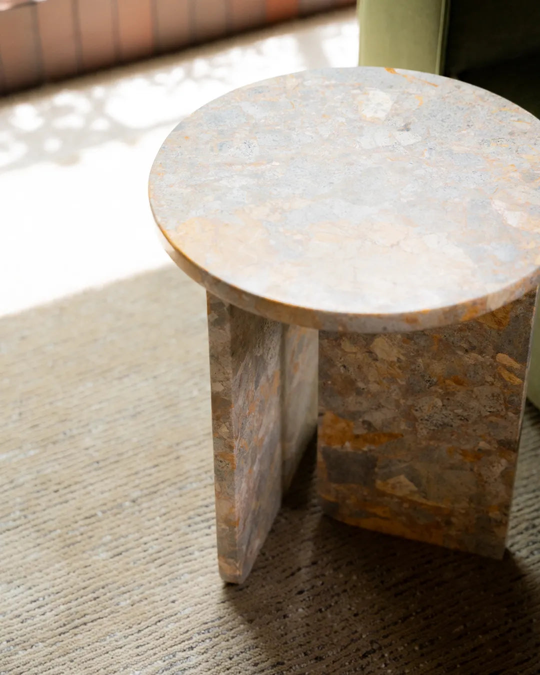 Mimic Side Table - Earth Marble