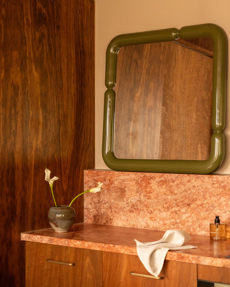 Puff Wall Mirror
90cm x 90cm -
Olive