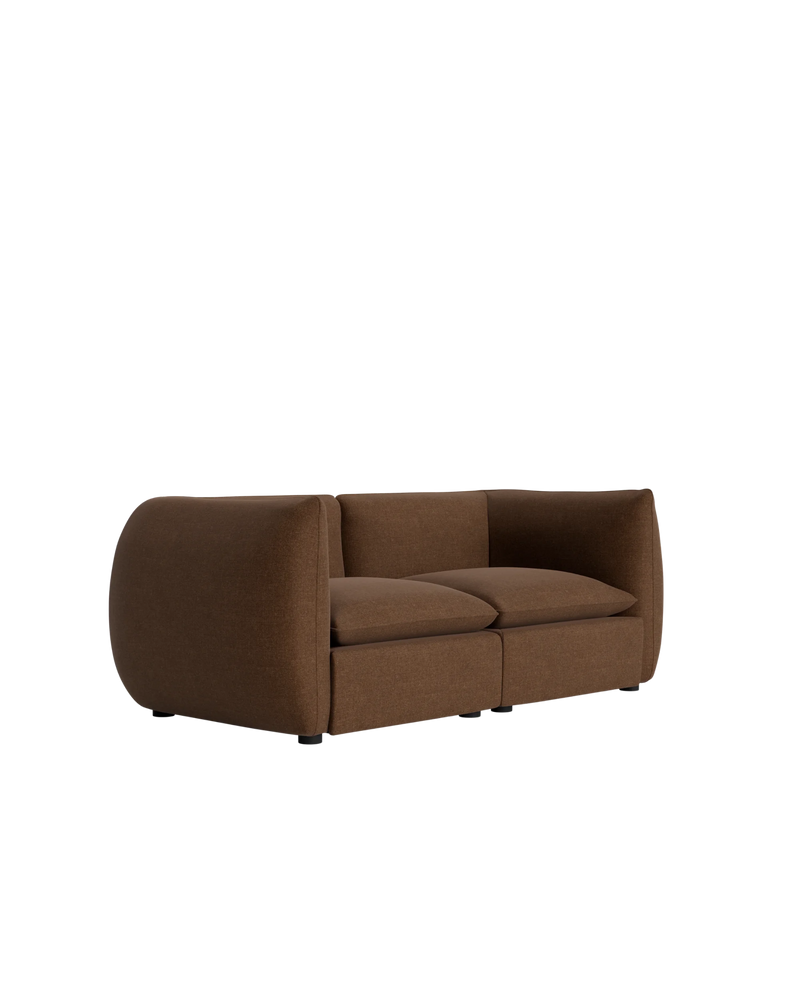 Muro 3 Seater Sofa - Fossil Chocolate