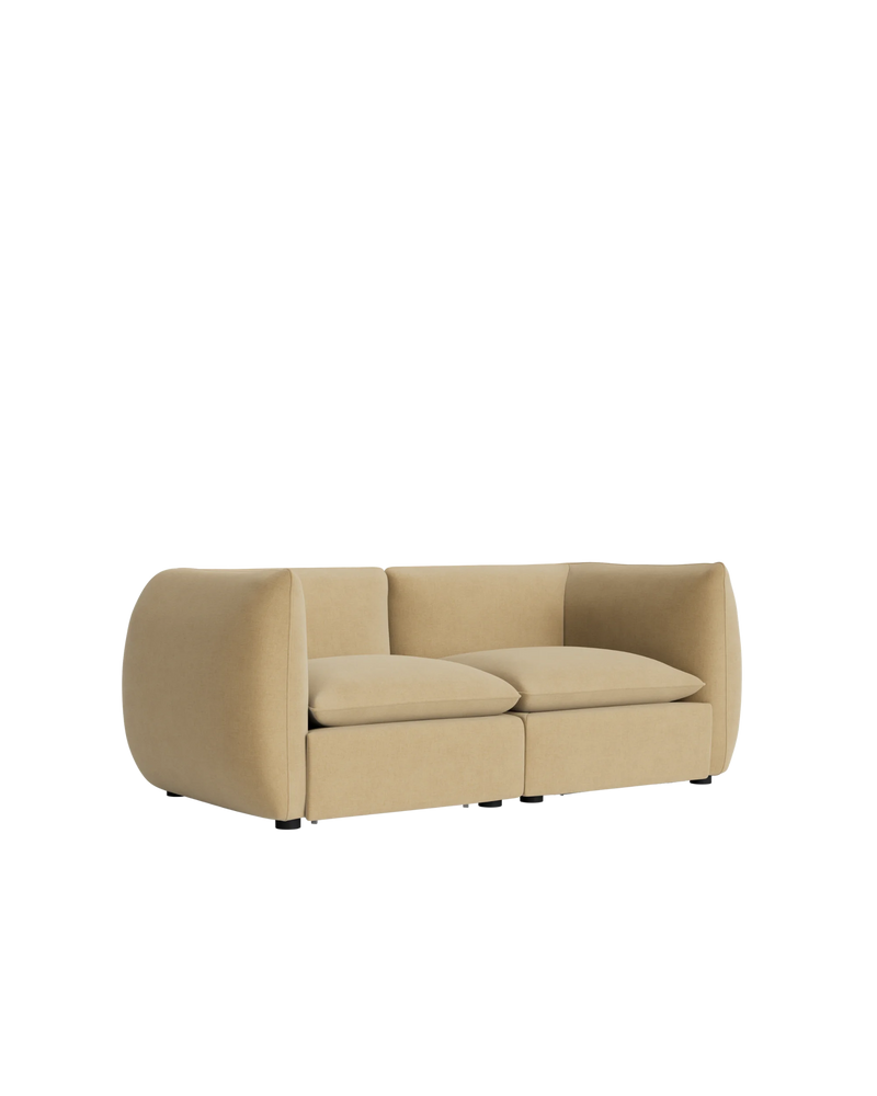 Muro 3 Seater Sofa - Silas Honey