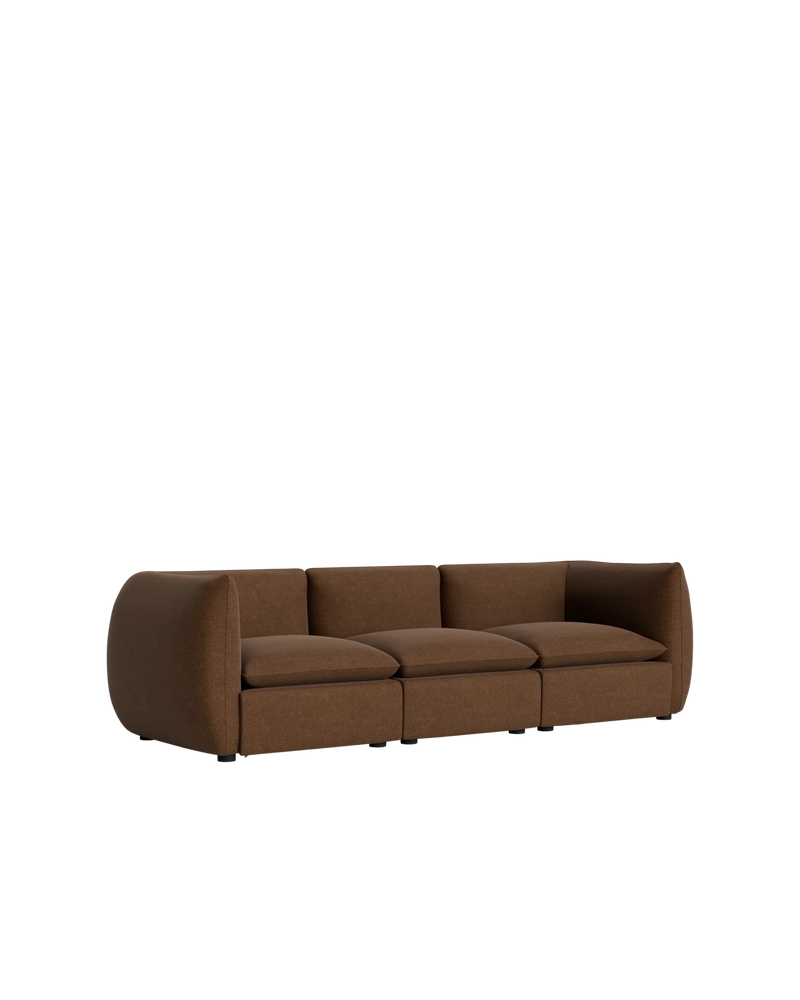 Muro 4 Seater Sofa - Fossil Chocolate
