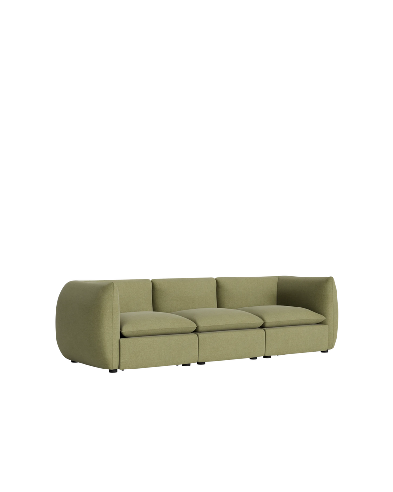 Muro 4 Seater Sofa - Fossil Eucalyptus