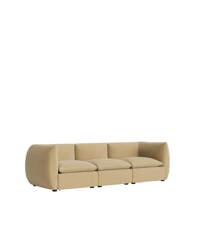 Muro 4 Seater Sofa - Silas Honey