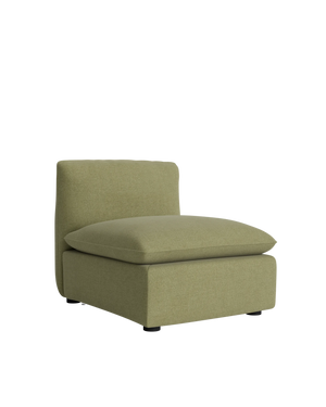 Muro Armless Middle Sofa Module - Fossil Eucalyptus