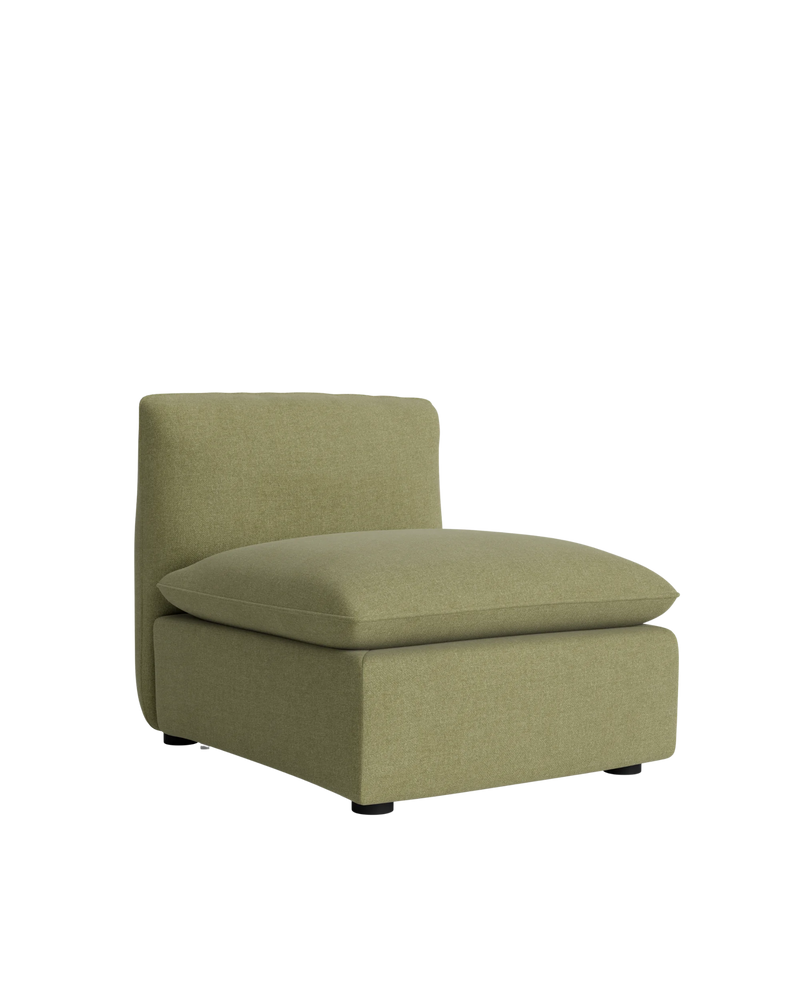 Muro Armless Middle Sofa Module - Fossil Eucalyptus