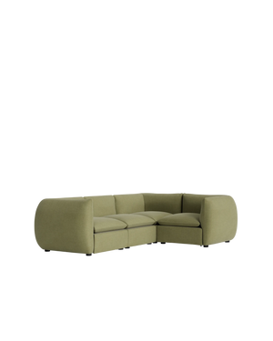 Muro Closed Chaise Sofa - Fossil Eucalyptus