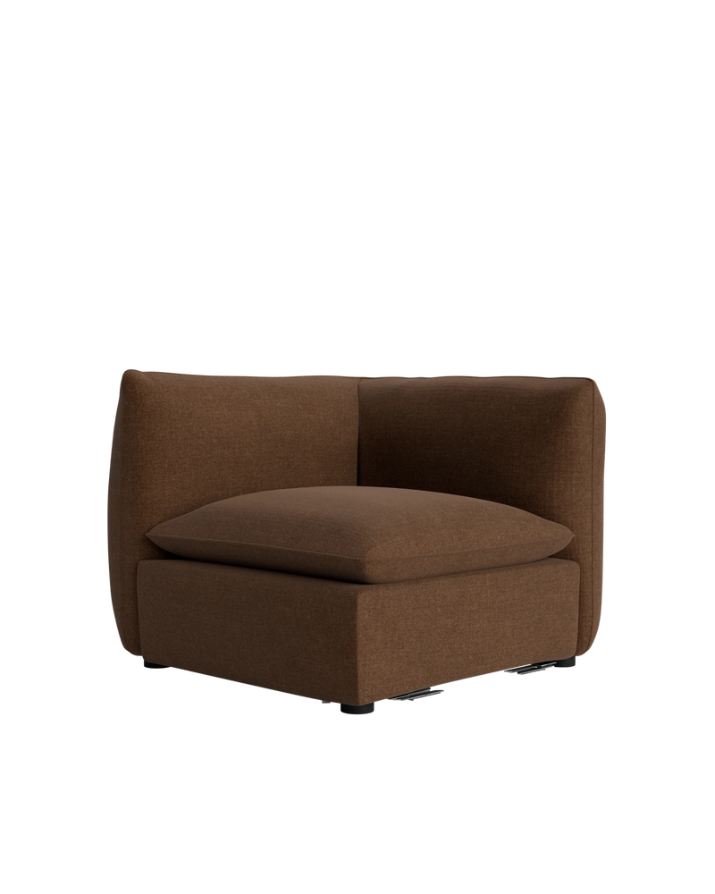 Muro Corner Sofa Module - Fossil Chocolate