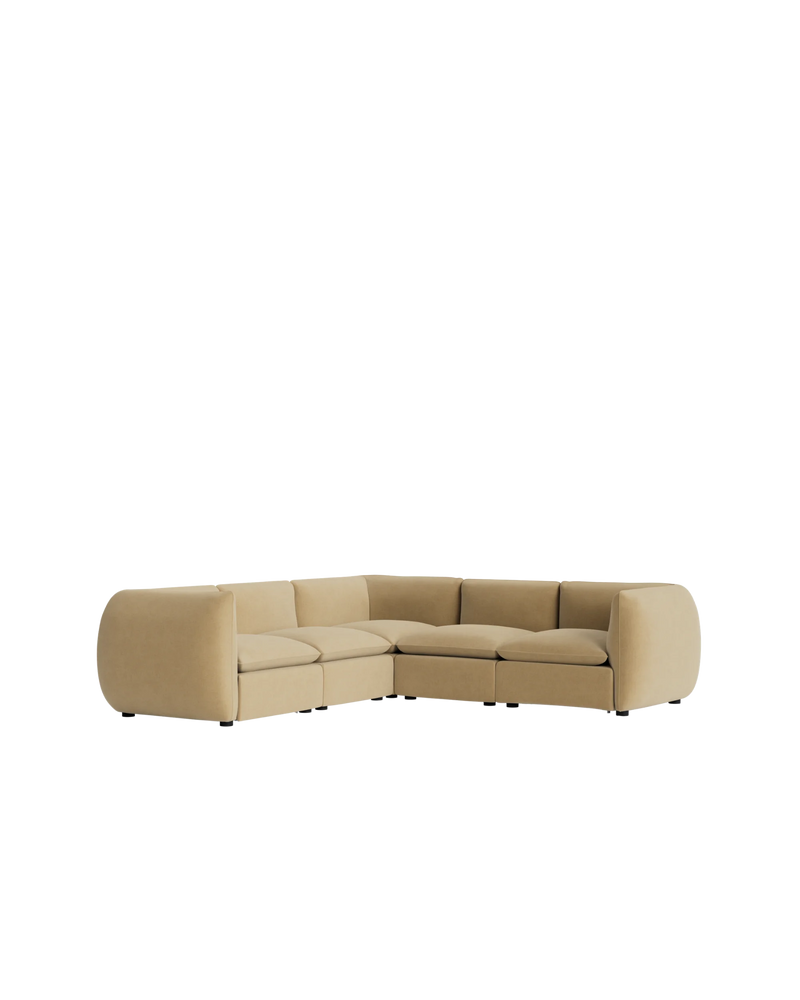 Muro Corner Sofa - Silas Honey