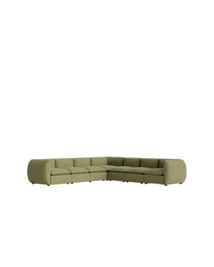 Muro Large Corner Sofa - Fossil Eucalyptus