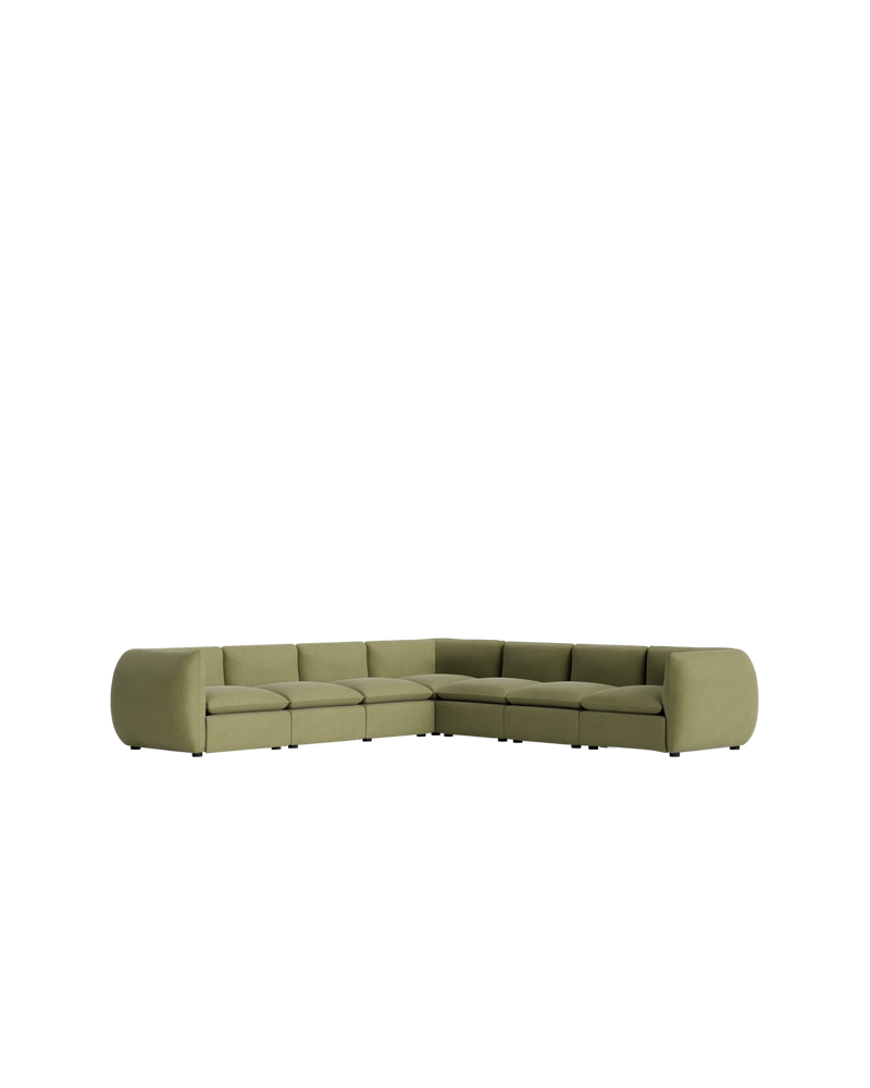 Muro Large Corner Sofa - Fossil Eucalyptus