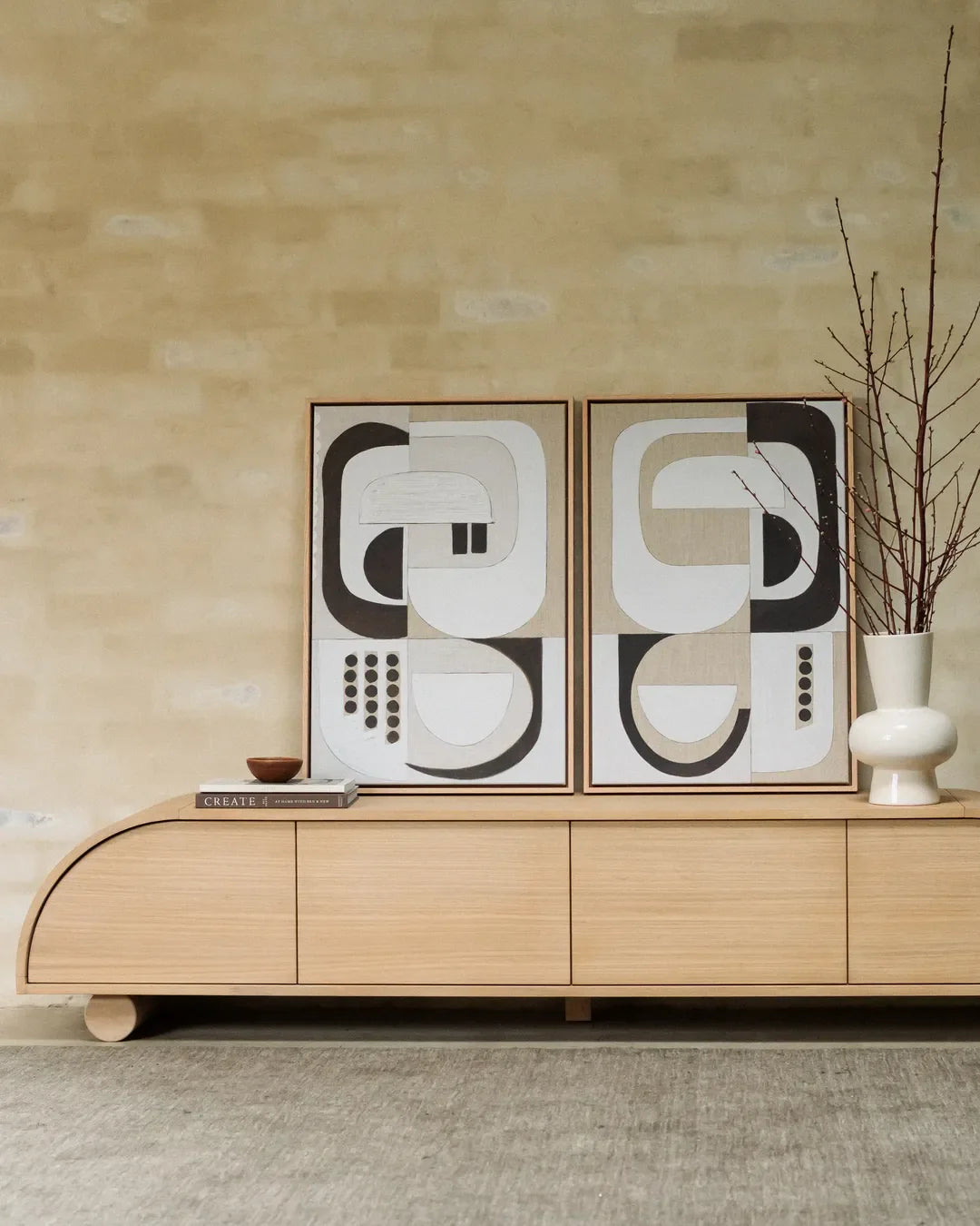 Muse Entertainment Unit 300cm - Oak