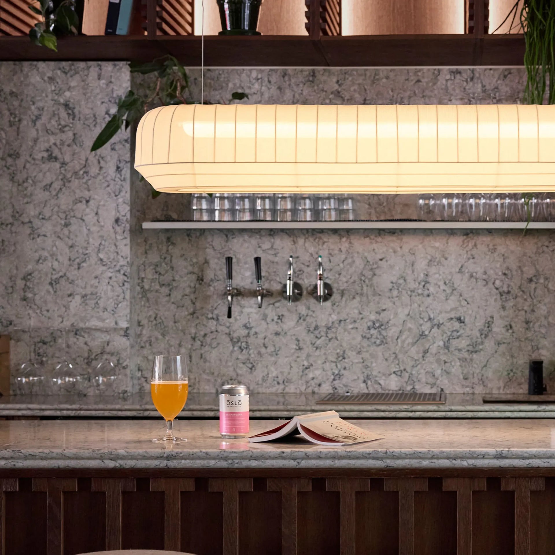 Tradition Linear Pendant Light - Off White