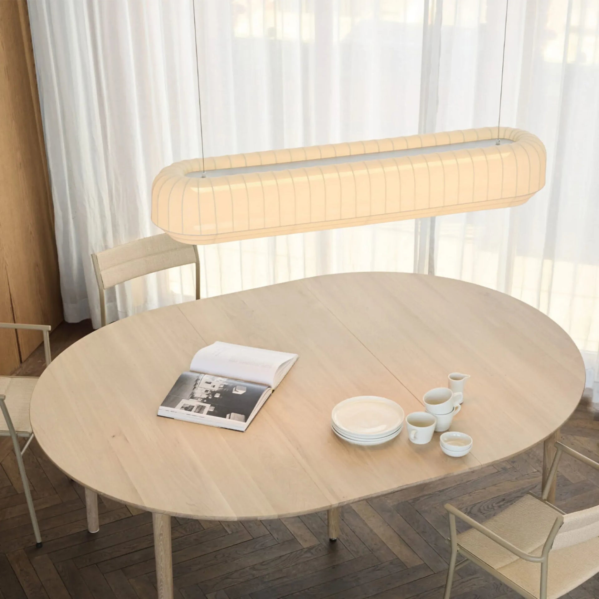 Tradition Linear Pendant Light - Off White