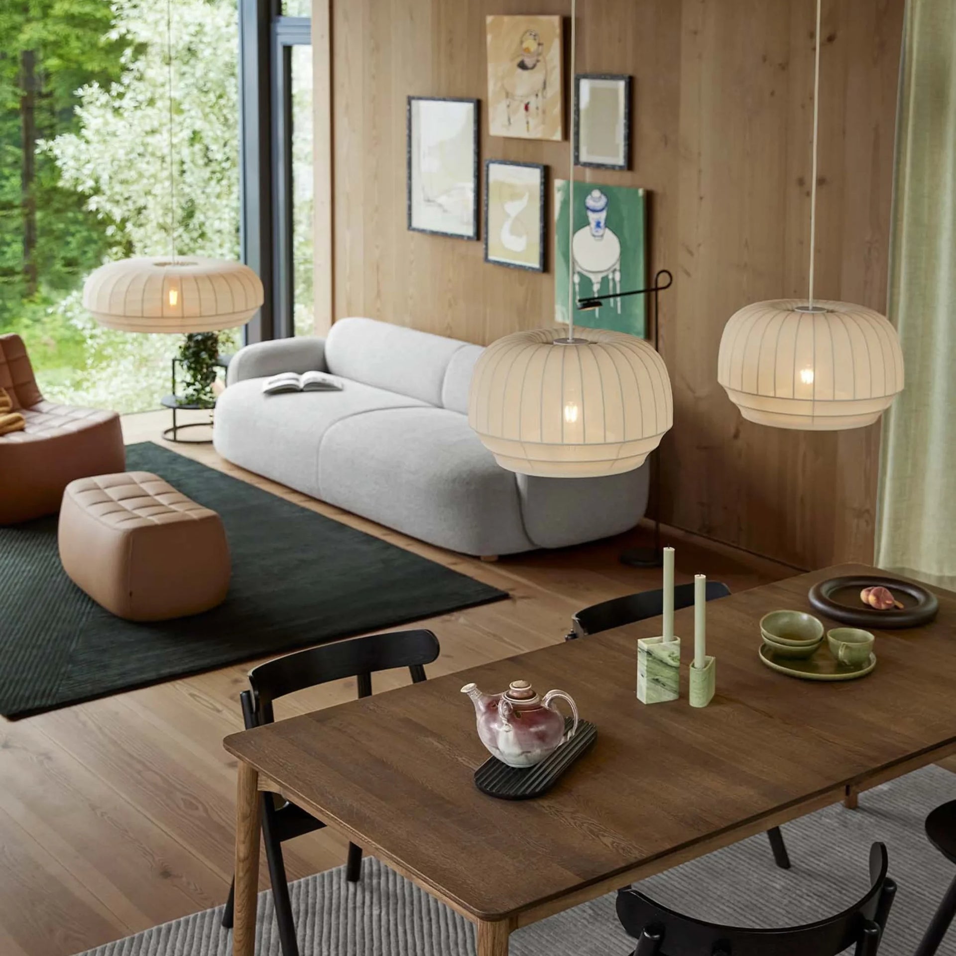 Tradition Large Oval Pendant - Off White