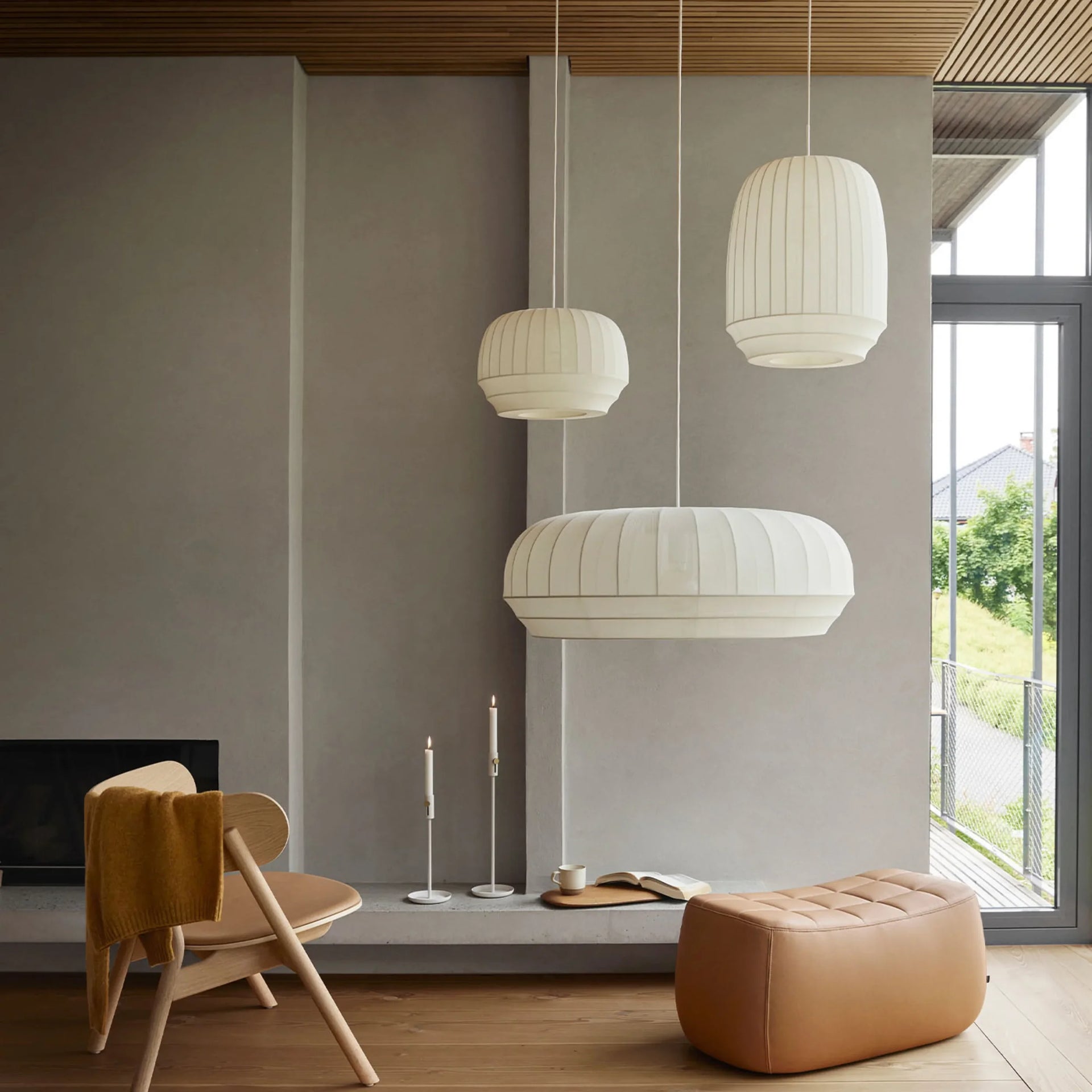 Tradition Tall Pendant - Off White