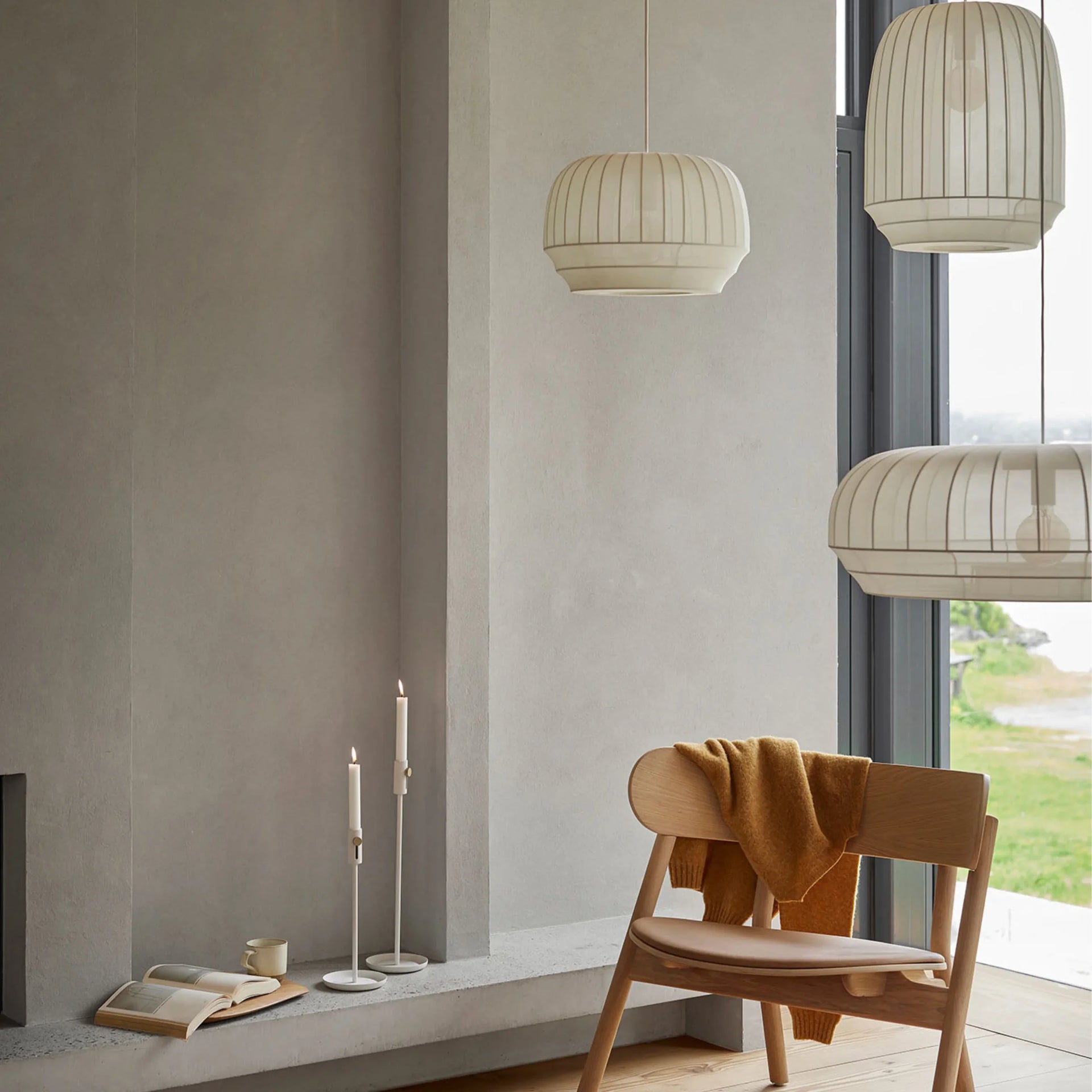 Tradition Tall Pendant - Off White