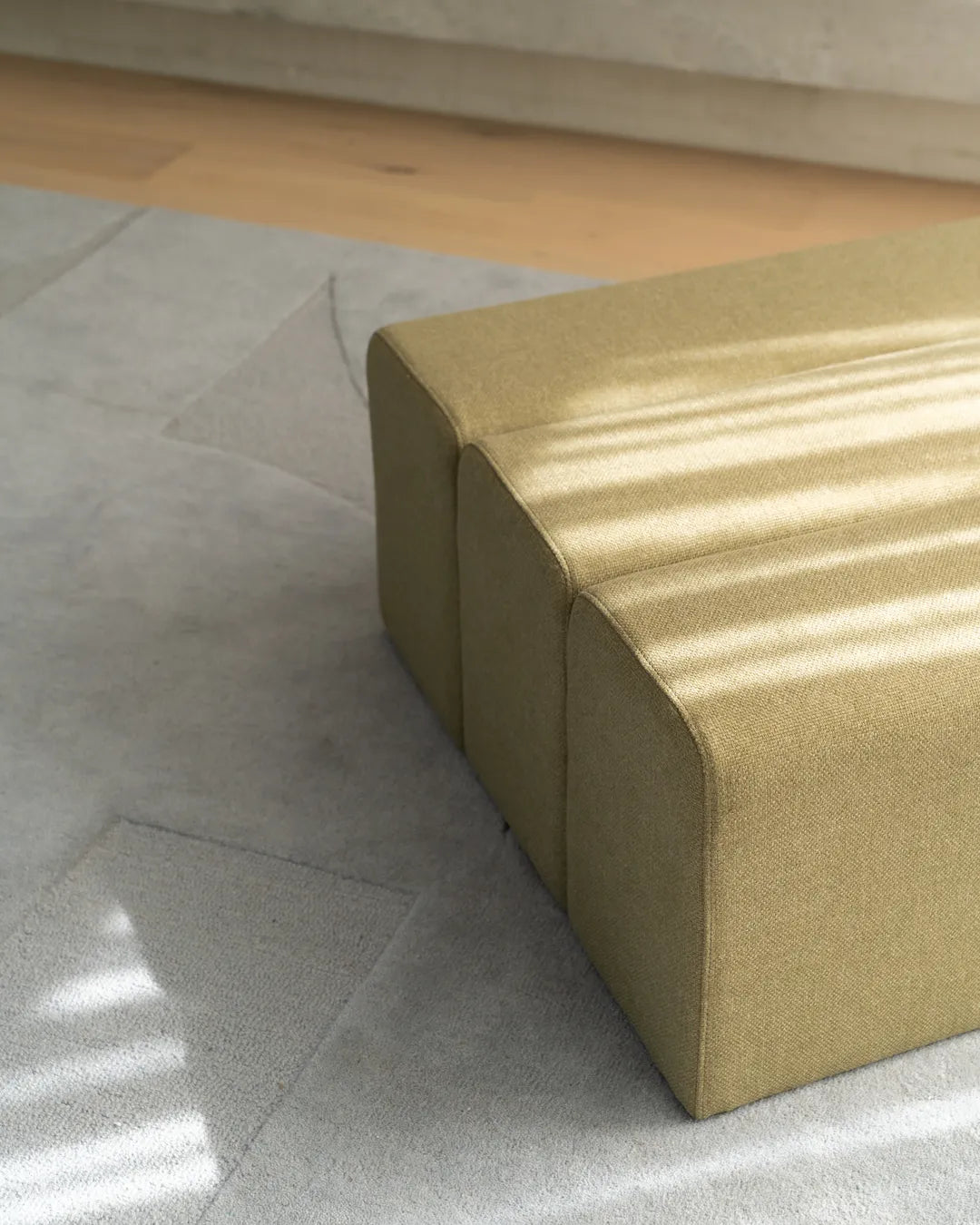 Niche Ottoman Large - Fossil Eucalyptus