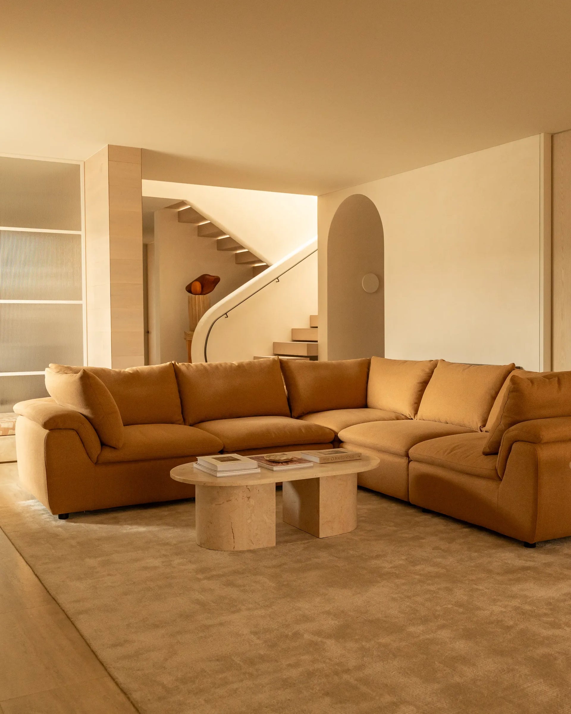 Melt Corner Sofa - Fossil Fawn