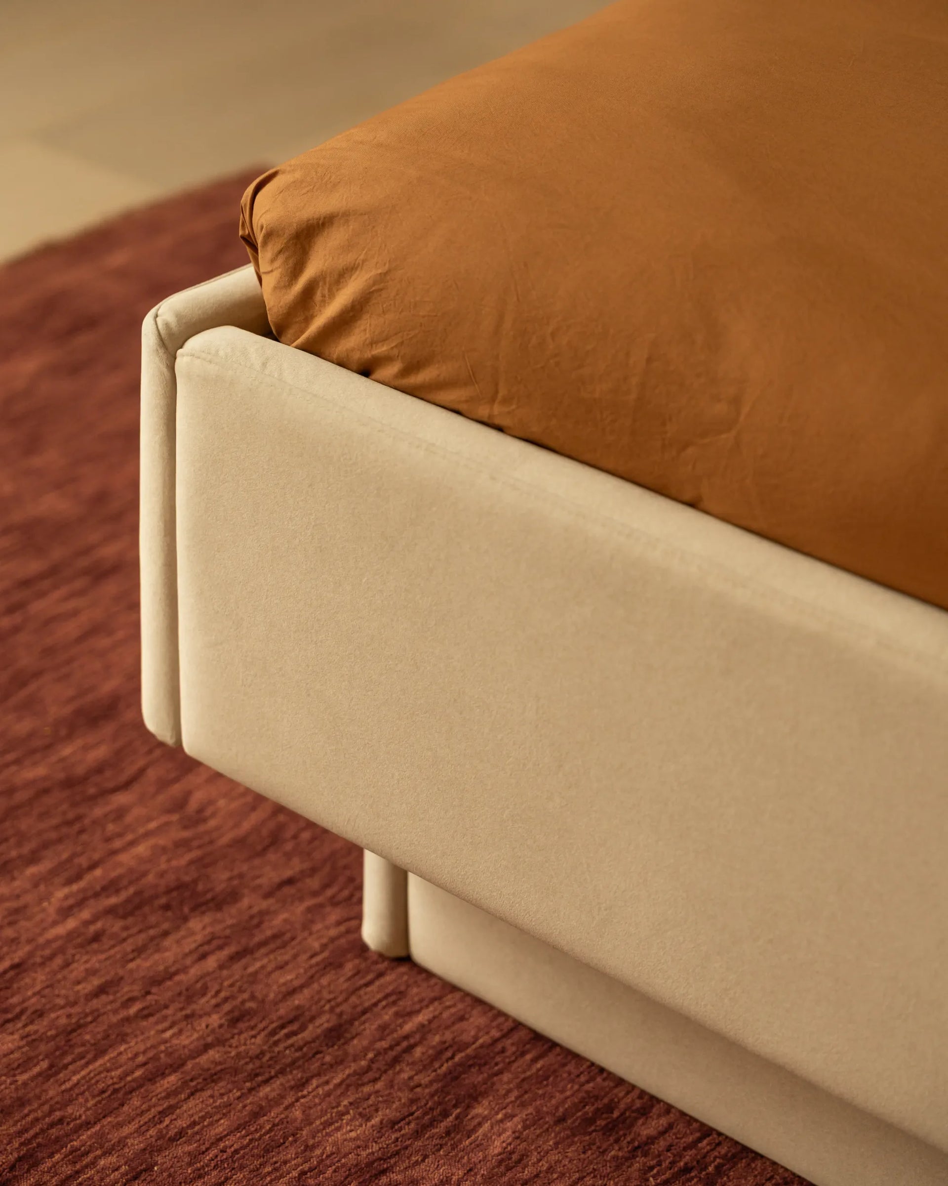 Hiatus Queen Bed Base - Eden Ecru