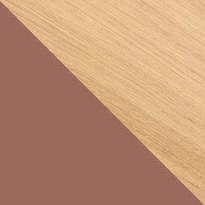 Acre Dining Chair - Oak/Brick Red