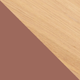 Acre Dining Chair - Oak/Brick Red