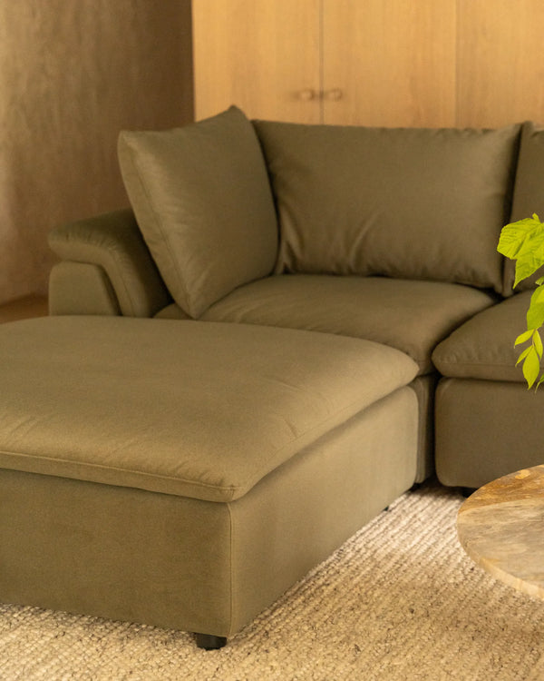 Melt Ottoman - Eden Leaf