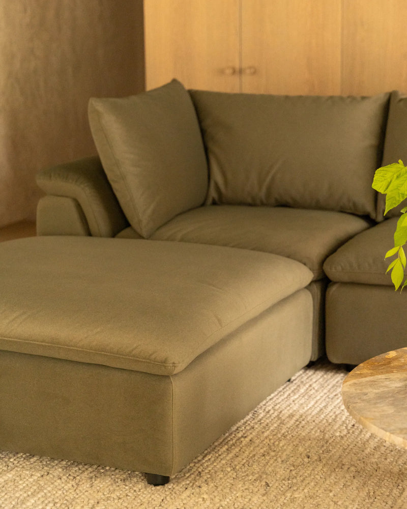 Melt Ottoman - Eden Leaf