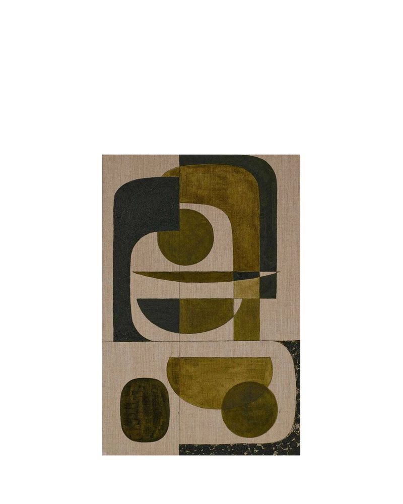 Olive Green Canvas Print 150cm x 100cm