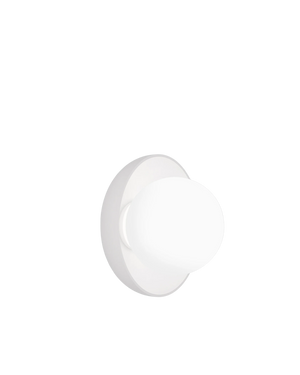 Orb Artisan Wall Light - White / Medium