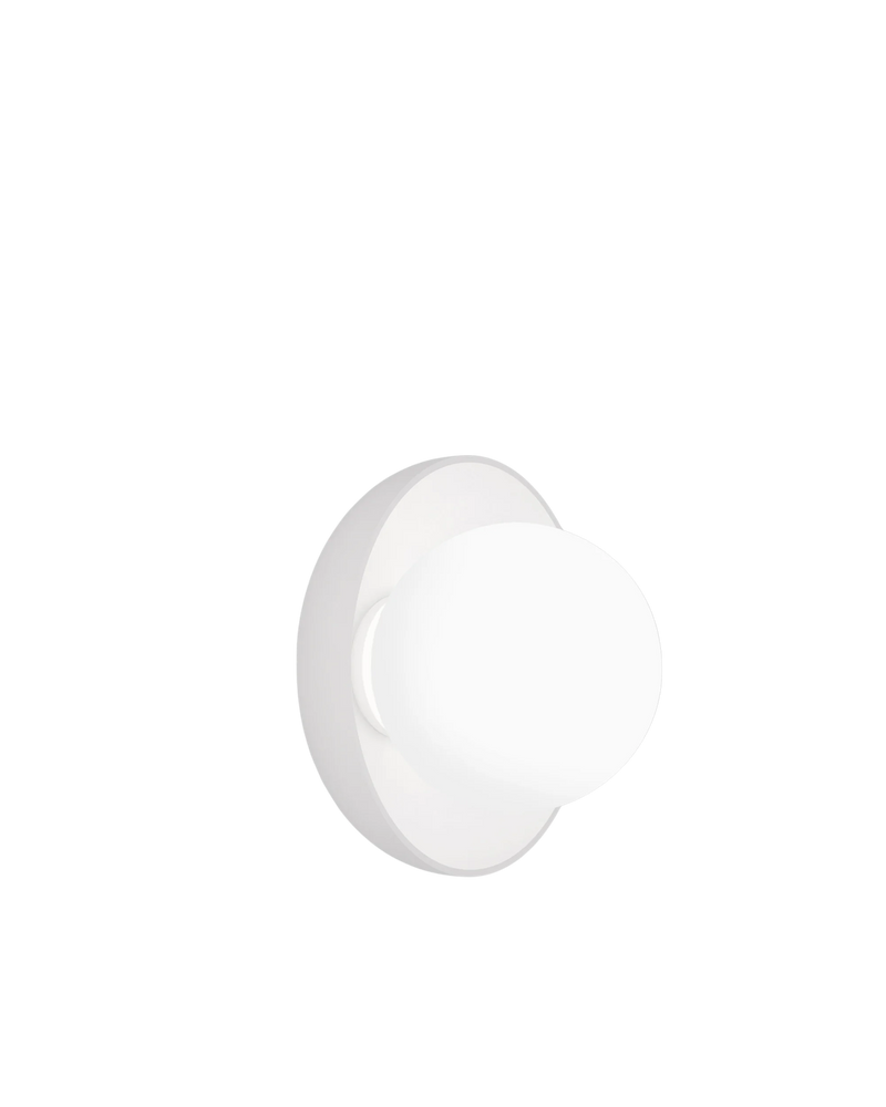 Orb Artisan Wall Light - White / Medium