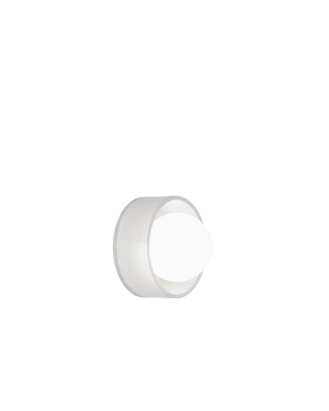 Orb Sur Rib Wall Light - White