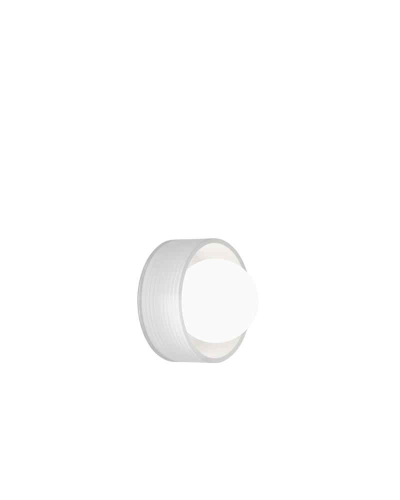 Orb Sur Rib Wall Light - White